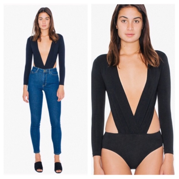 American Apparel Tops - New American Apparel Venus Black Bodysuit Leotard